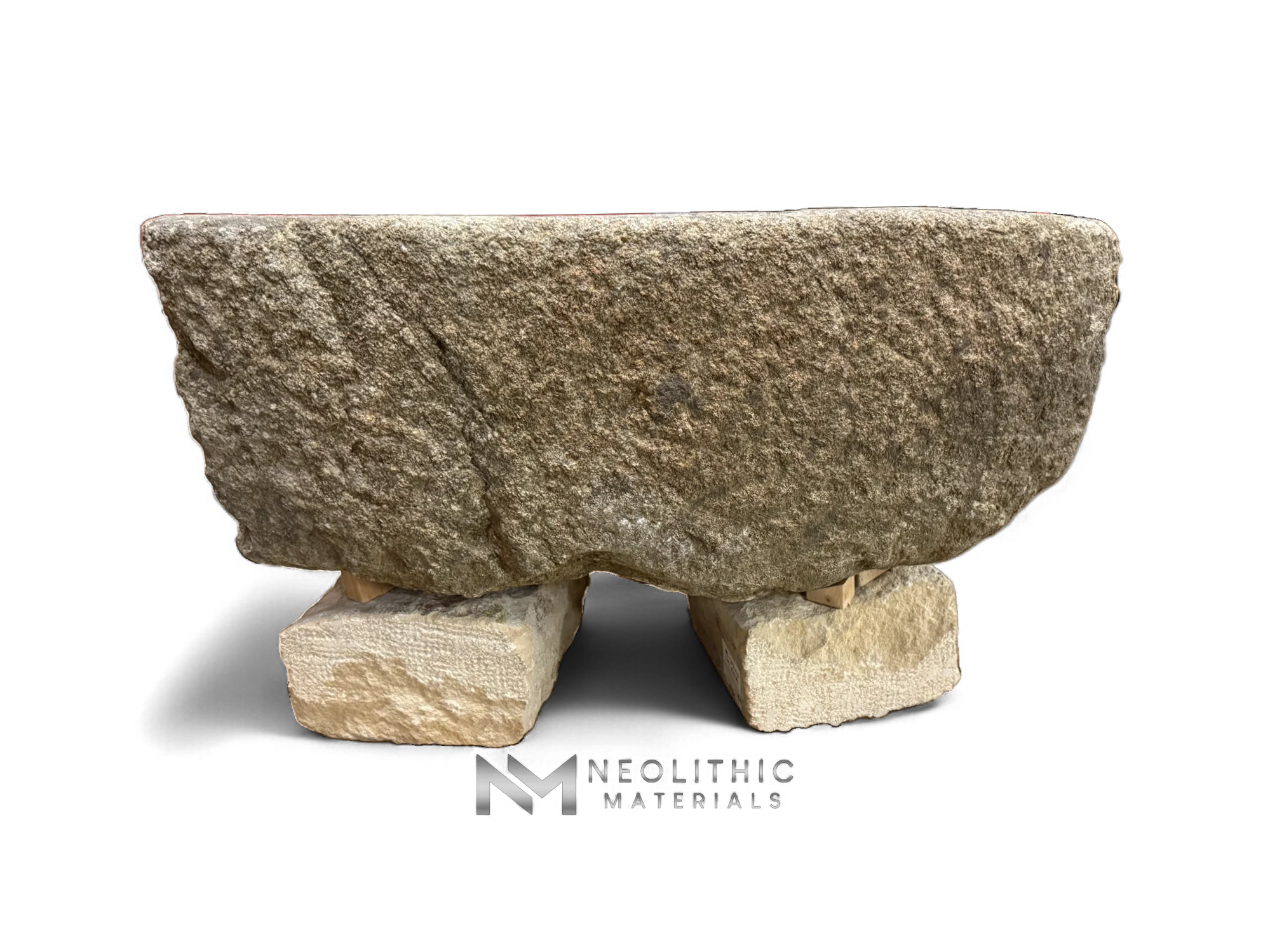 French Antique Granite Stone Mill used as Bench - Image 4